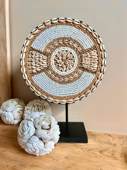 Décor coquillages blanc et beige